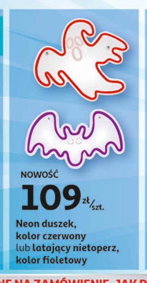 Neon duszek czerwony promocja
