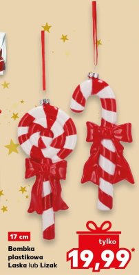 Bombka plastikowa Laska lub Lizak 17 cm promocja w Kaufland