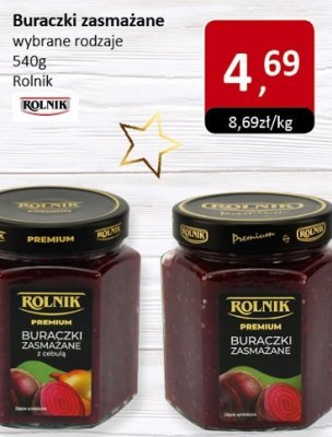 Buraczki zasmażane wybrane rodzaje 540g Rolnik promocja w Market Point