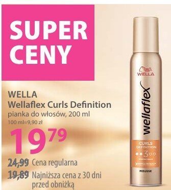 Pianka do stylizacji włosów WELLA Wellaflex Curls Definition, 200 ml promocja w Hebe