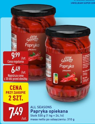 Papryka opiekana w zalewie promocja w Aldi