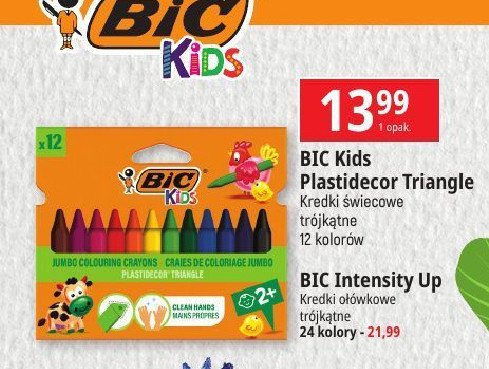 Kredki świecowe plastidecor Bic kids promocja