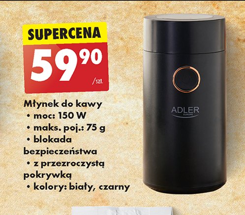 Młynek do kawy ad 4446bg Adler promocja