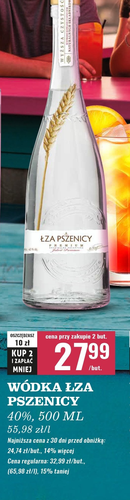 Wódka premium Łza pszenicy promocja w Biedronka