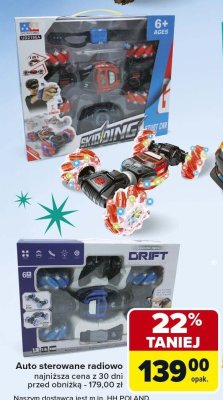 Auto sterowane radiowo promocja w Carrefour