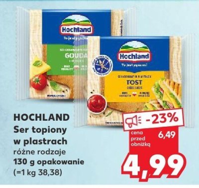 Ser topiony w plastrach różne rodzaje promocja w Kaufland
