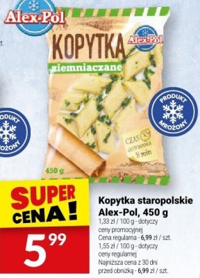 Kopytka staropolskie Alex-Pol, 450 g promocja w Twój Market