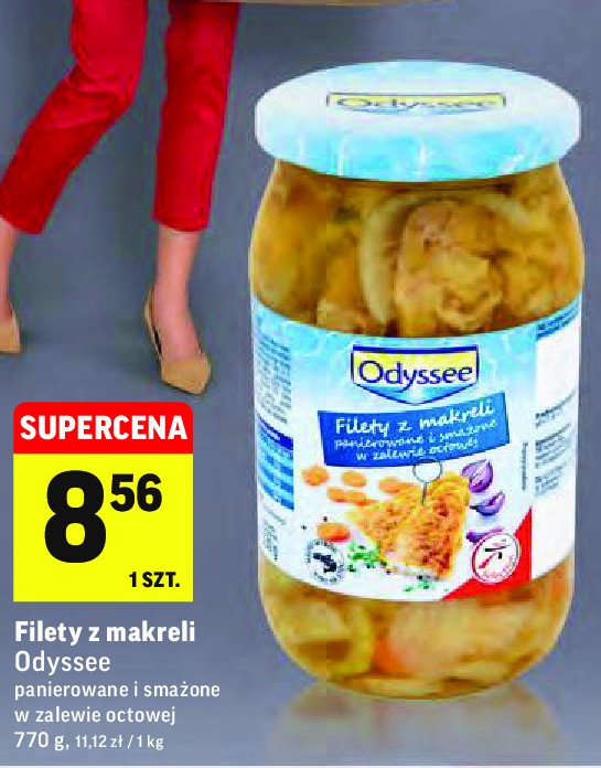Filety z makreli panierowane i smażone w zalewie octowej Odyssee promocja