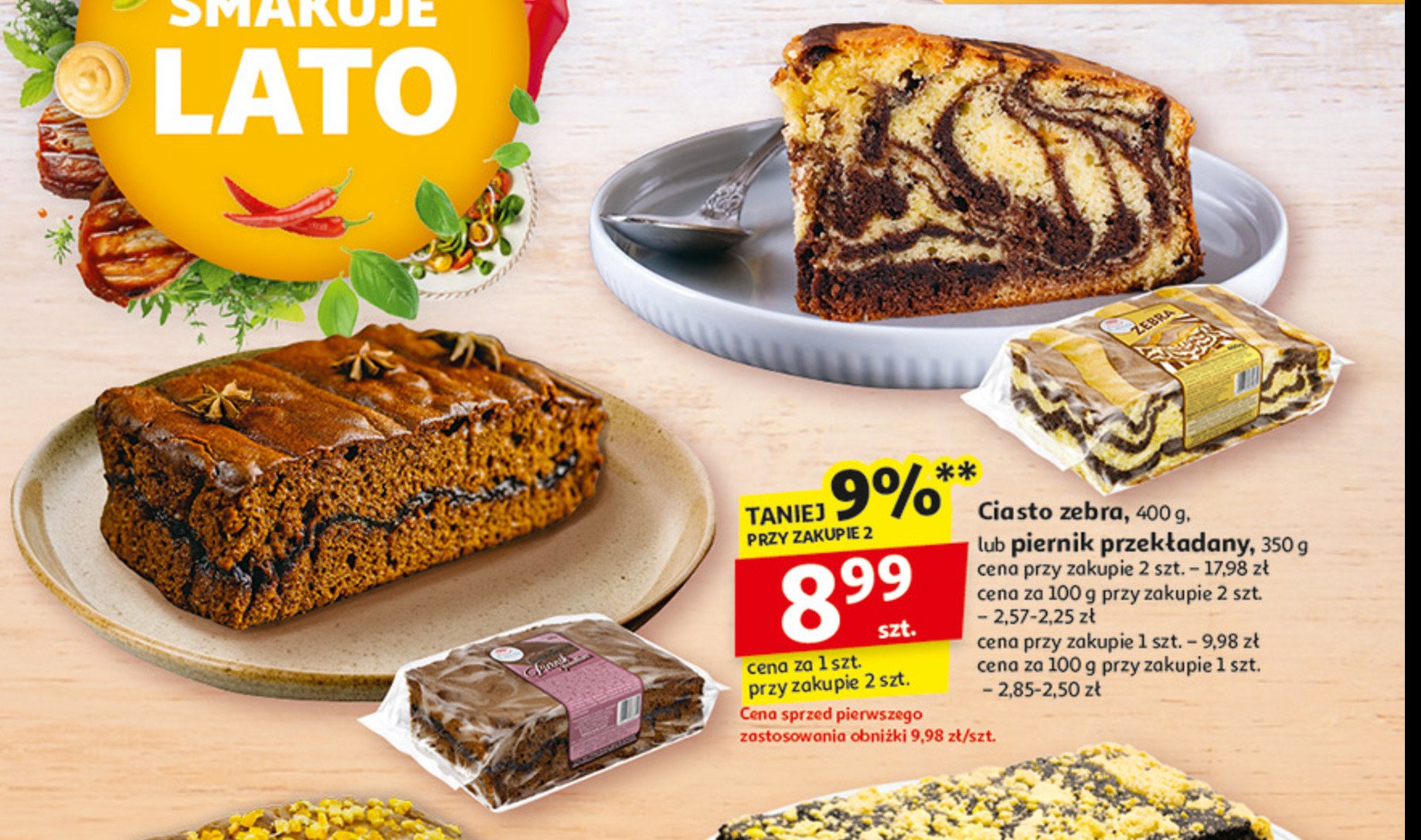 Ciasto zebra promocja w Auchan