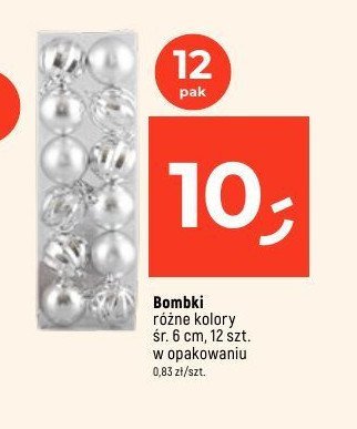 Bombki 6 cm promocja w Dealz