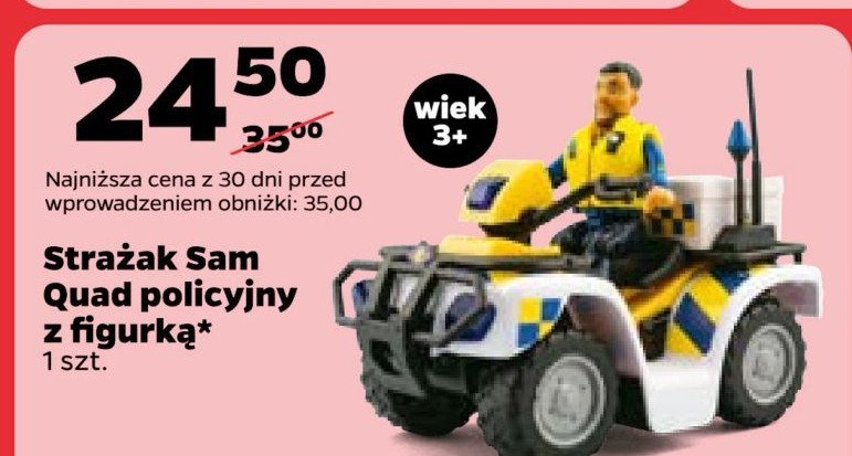 Quad z figurką strażak sam Simba promocja