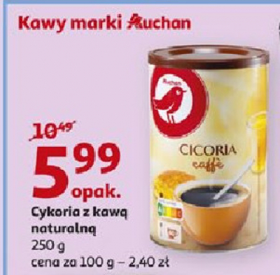 Kawa z cykorią Auchan promocja