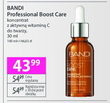 Koncentrat z aktywną witaminą c Bandi boost care promocja w Hebe