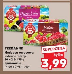 Herbatka malinowa Teekanne world of fruits promocja