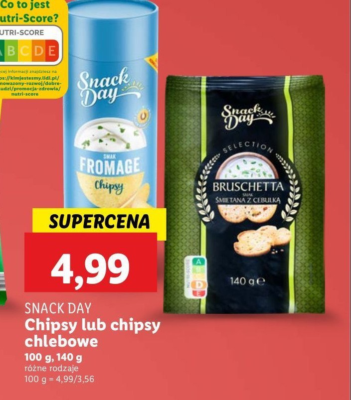 Bruschetta 艣mietana z cebulk膮 Snack day promocja