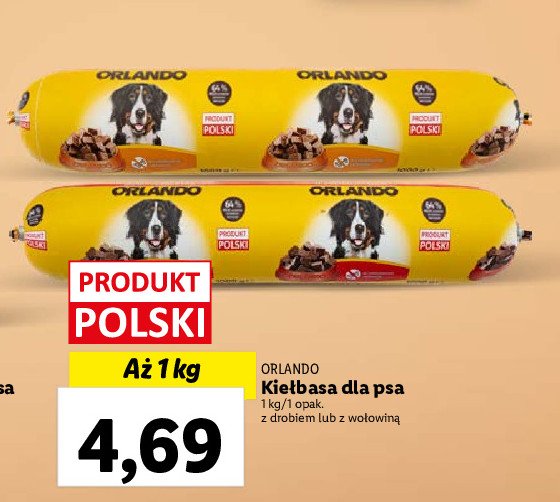 Kie艂basa dla psa Orlando promocja