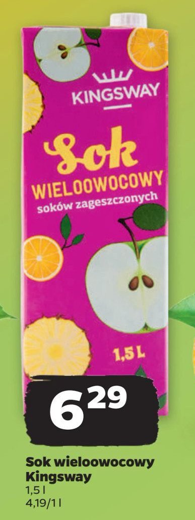 Sok wieoowocowy Kingsway promocja