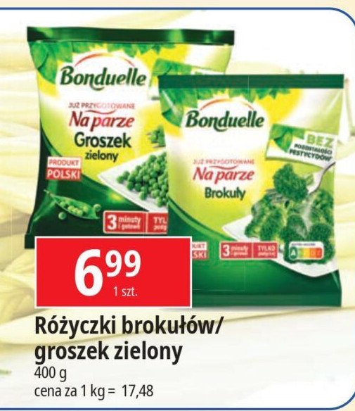 Brokuły Bonduelle gotowane na parze promocja