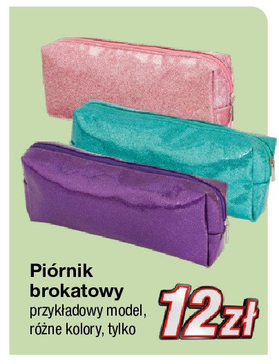 Piórnik brokatowy promocja