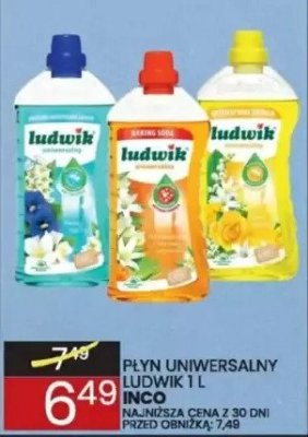 Płyn uniwersalny Ludwik 1 L Inco promocja w Wafelek
