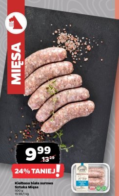 Kiełbasa biała surowa promocja w Netto
