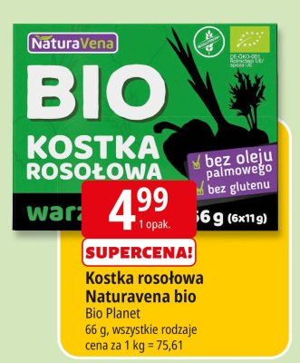 Kostka rosołowa Naturavena bio Bio Planet Naturavena Bio Planet promocja w Leclerc