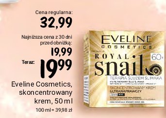 Krem do twarzy ultranaprawczy 60+ Eveline royal snail promocja