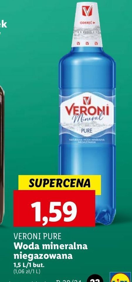 Woda pure Veroni mineral promocja
