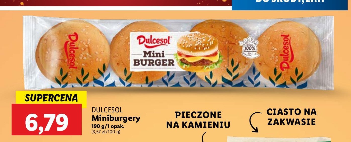 Mini burgery DULCESOL promocja