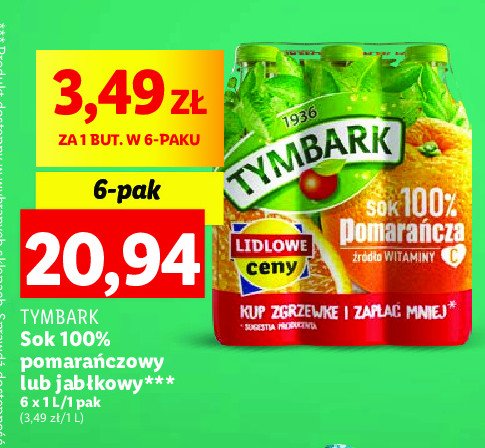 Sok pomara艅czowy classic Tymbark 1936 promocja