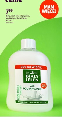 Żel pod prysznic nawilżający Biały jeleń kozie mleko promocja