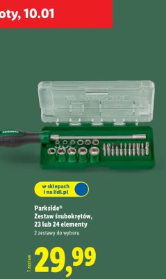 Zestaw śrubokrętów 23 lub 24 elementy promocja w Lidl