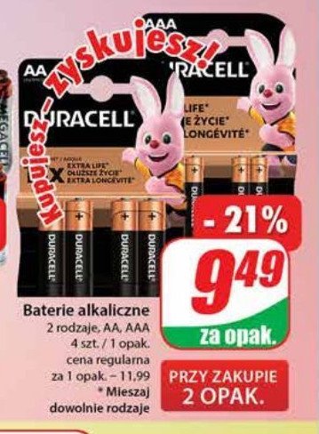Baterie alkaiczne aaa 1.5v Duracell promocja