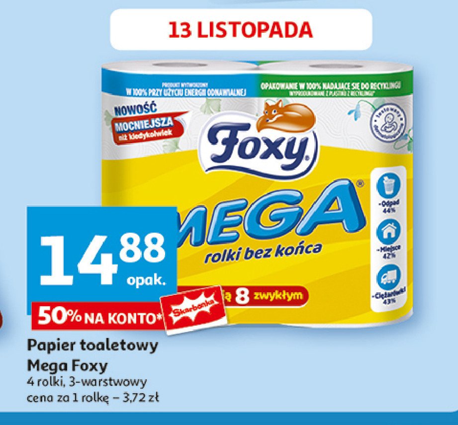 Papier toaletowy Foxy mega promocja