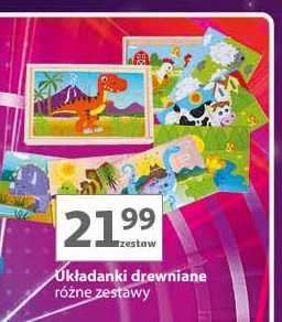 Układanka drewniana promocja w Auchan