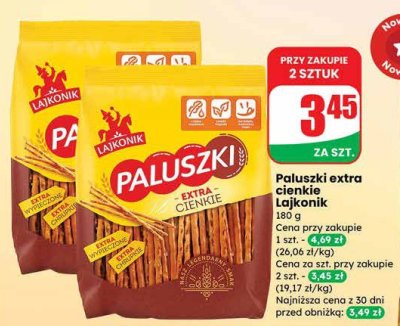 Paluszki extra cienkie  promocja w Dino