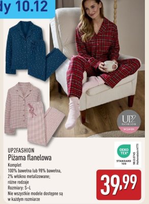 Piżama flanelowa damska/męska UP2FASHION promocja w Aldi