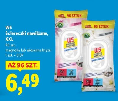 Ściereczki nawilżane, XXL wiosenna bryza promocja w Lidl