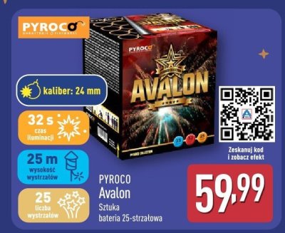 Fajerwerki Avalon Sztuka bateria 25-strzałowa promocja w Aldi