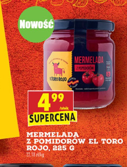 Mermelada z pomidor贸w El toro rojo promocja