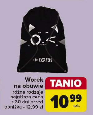 Worek na obuwie kerfuś Carrefour promocja