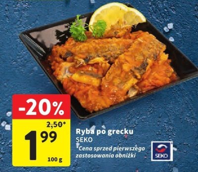 Ryba po grecku SEKO promocja w Intermarche