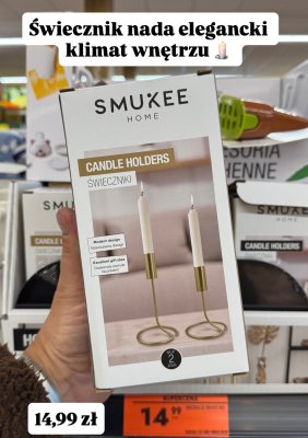 Świeczniki 2 sztuki promocja w Biedronka