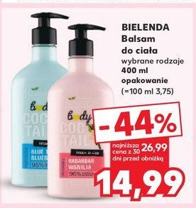 Balsam do cia艂a rabarbar wanilia Bielenda body coctail promocja