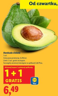 Awokado zielone promocja w Lidl
