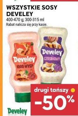 Wszystkie sosy Develey 400-470 g, 300-315 ml promocja w Stokrotka