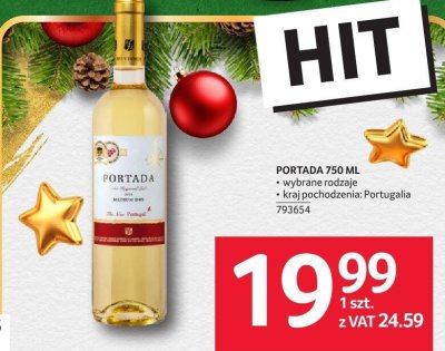 Wino Portada 750 ML promocja w Selgros