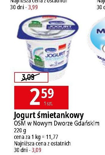 Jogurt śmietankowy Maluta promocja