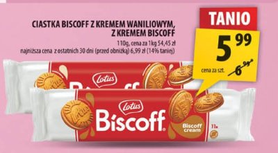 Ciastka Biscoff z kremem waniliowym, z kremem Biscoff promocja w Arhelan