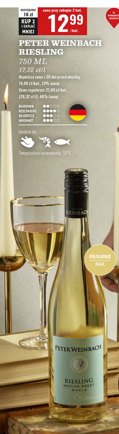 Wino PETER WEINBACH RIESLING promocja